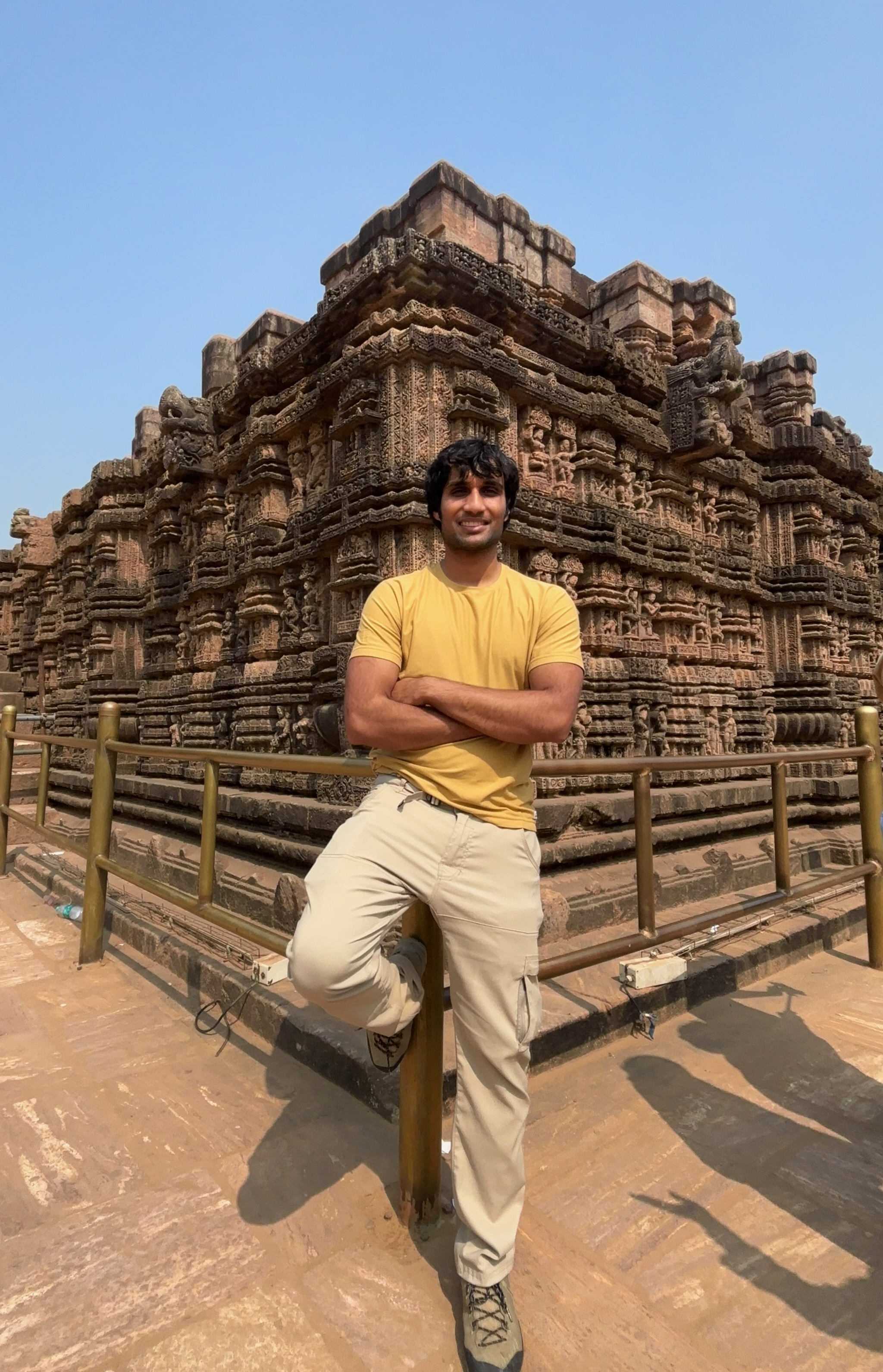 Akshay Pagare at the Konark Sun Temple, Odisha, India